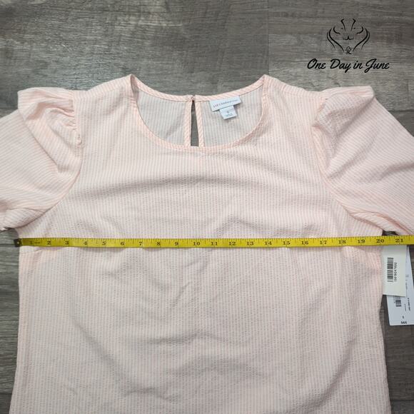 Liz Claiborne Long Sleeve Striped Top Size S - Picture 3 of 5